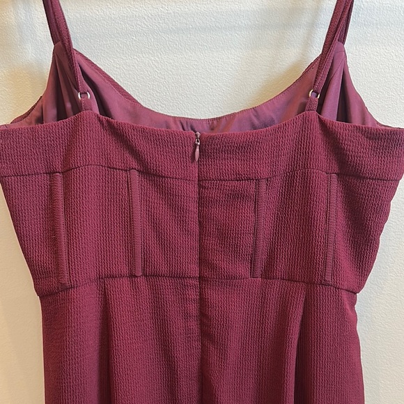 Showpo Burgundy Corset Gown - Picture 4 of 5